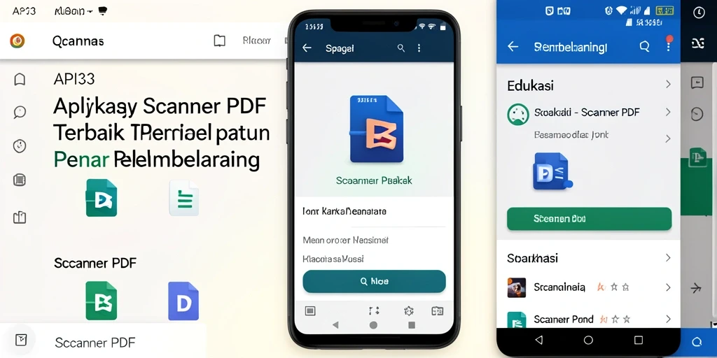Tampilan antarmuka utama API33 dengan fungsi pemindaian PDF yang intuitif.