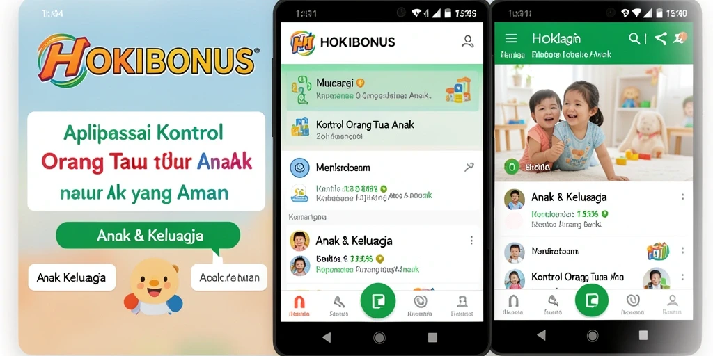 Antarmuka HOKIBONUS untuk kontrol orang tua yang efektif.