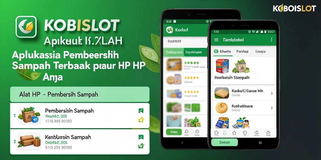 Tampilan antarmuka pengguna KOBOISLOT untuk pembersihan sampah yang efektif.