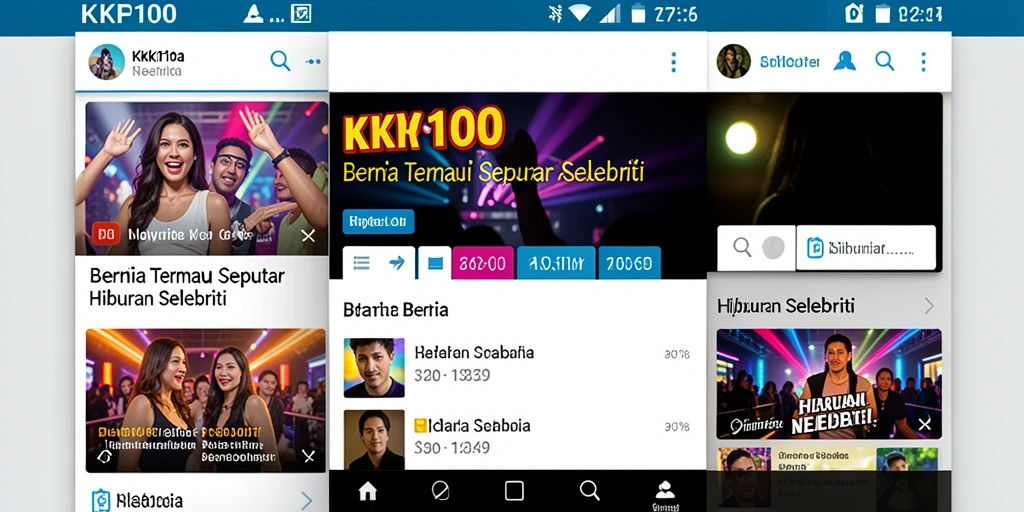 Tampilan antarmuka KPK100 yang menarik dan informatif.