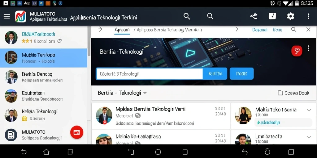 Antarmuka aplikasi MULIATOTO yang modern dan mudah digunakan.