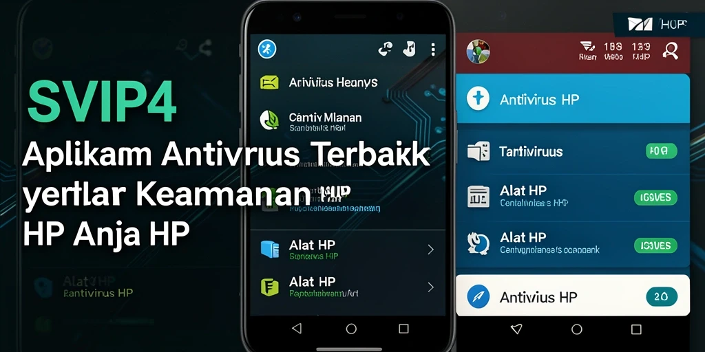 Screenshot aplikasi SVIP4 menampilkan antarmuka modern dan fitur pemindaian.